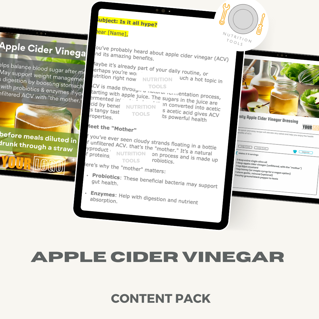 Apple Cider Vinegar Content Pack