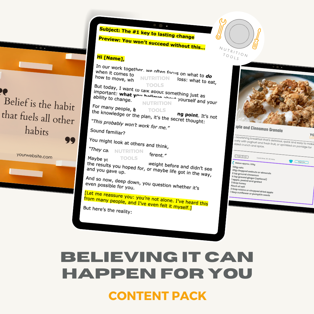Believing it Can Happen for You Content Pack