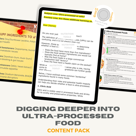 Digging Deeepr into UPF Ingredients and Their Impact on Health Content Pack