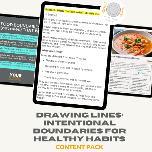 Drawing Lines: Intentional Boundaries for Healthy Habits Content Pack