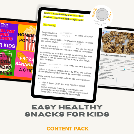 Healthy Snacks for Kids Content Pack