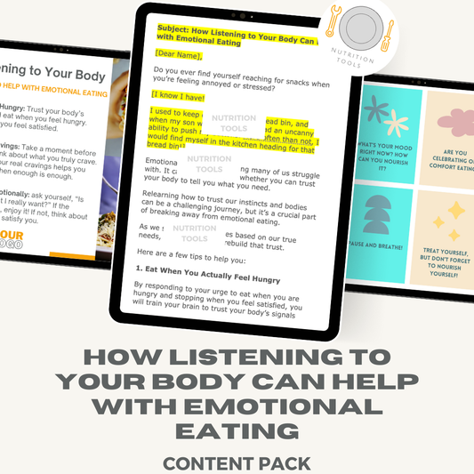How Listening to Your Body Can Help with Emotional Eating Content Pack