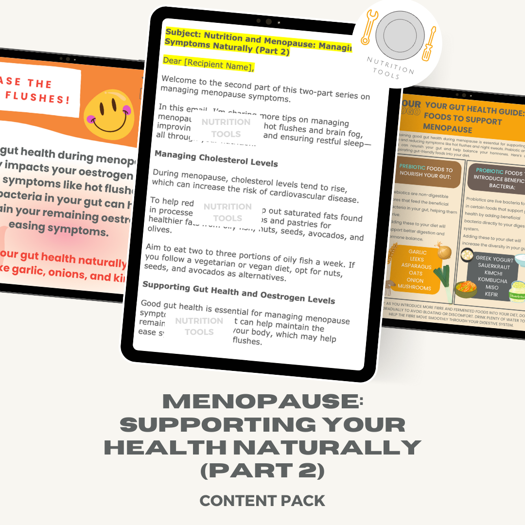 Menopause: Supporting Your Health Naturally (Part 2) Content Pack