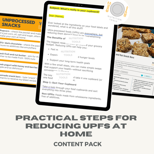 Practical Steps for Reducing Ultra Processed Food at Home Content Pack