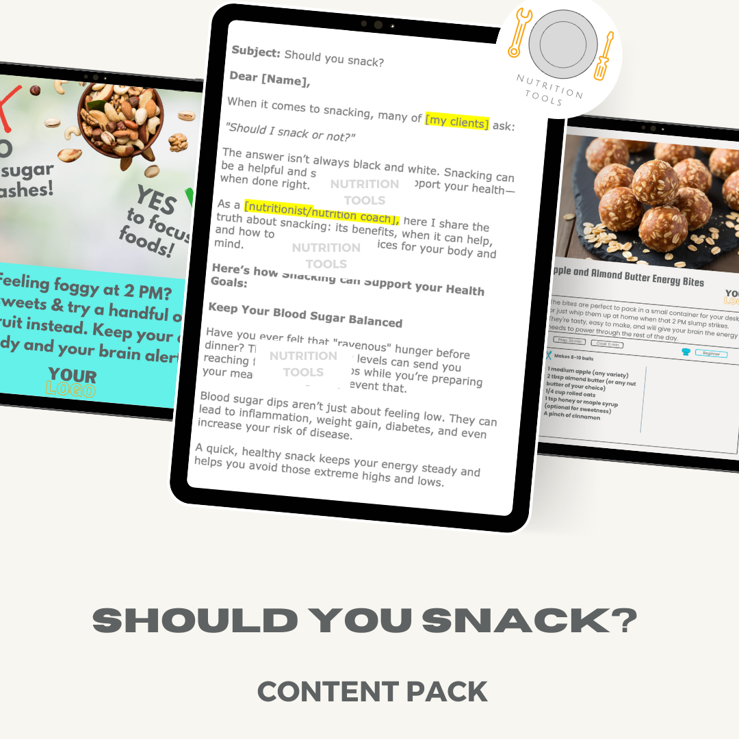 Should you snack? Content Pack