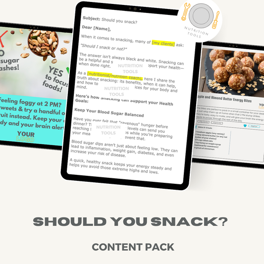 Should you snack? Content Pack