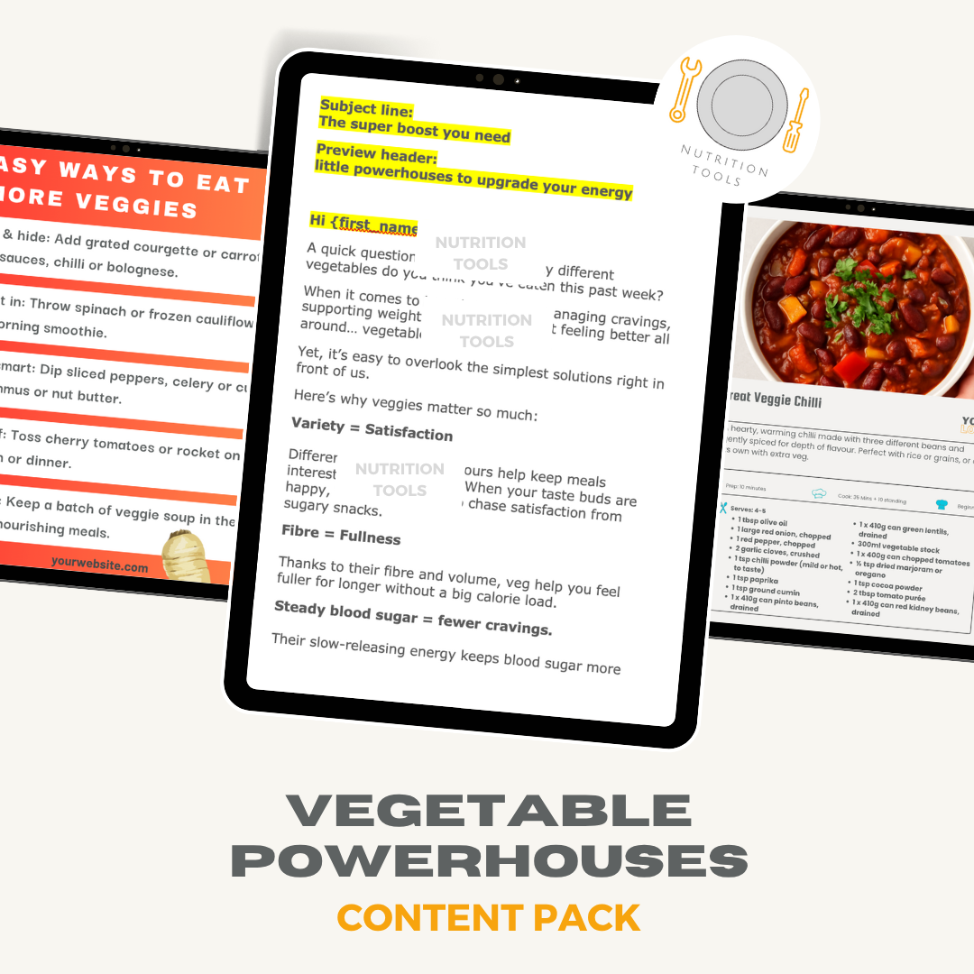 Vegetable Powerhouses Content Pack