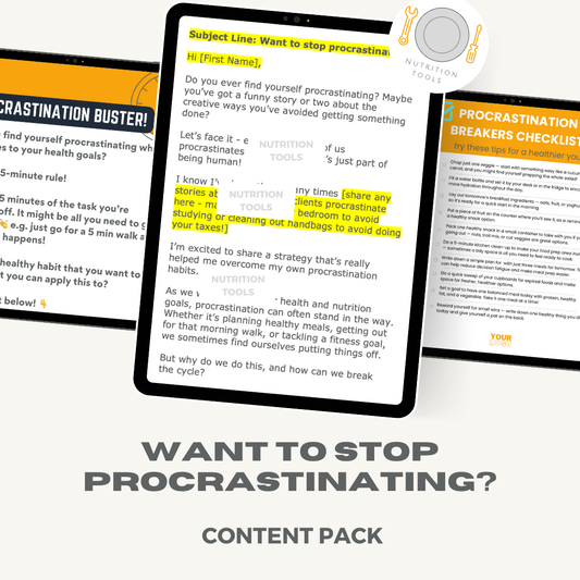 Want to stop procrastinating? Content Pack