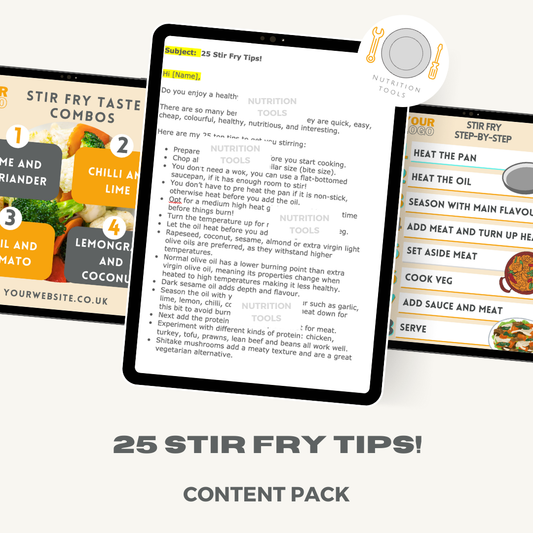 25 Stir Fry Tips! Content Pack