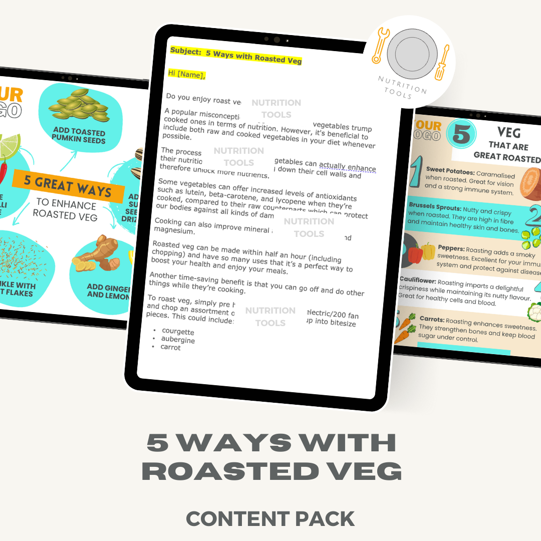 5 Ways with Roasted Veg Content Pack