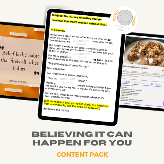 Believing it Can Happen for You Content Pack
