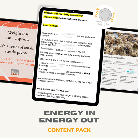 Energy In, Energy Out Content Pack