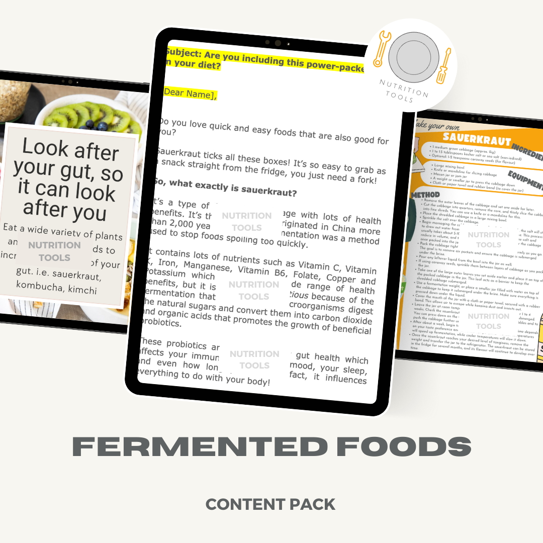 Fermented Foods Content Pack