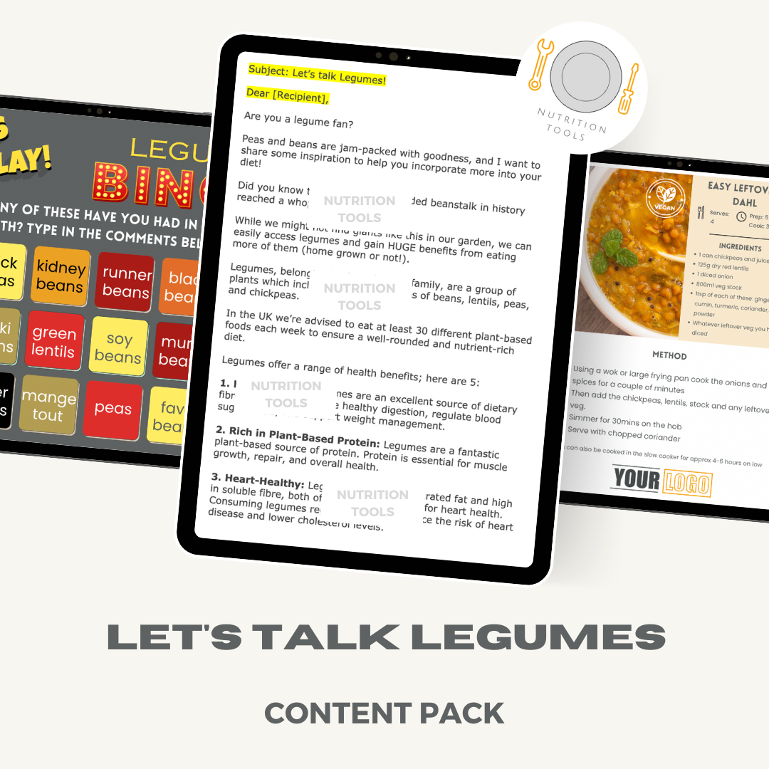 Let's Talk Legumes Content Pack