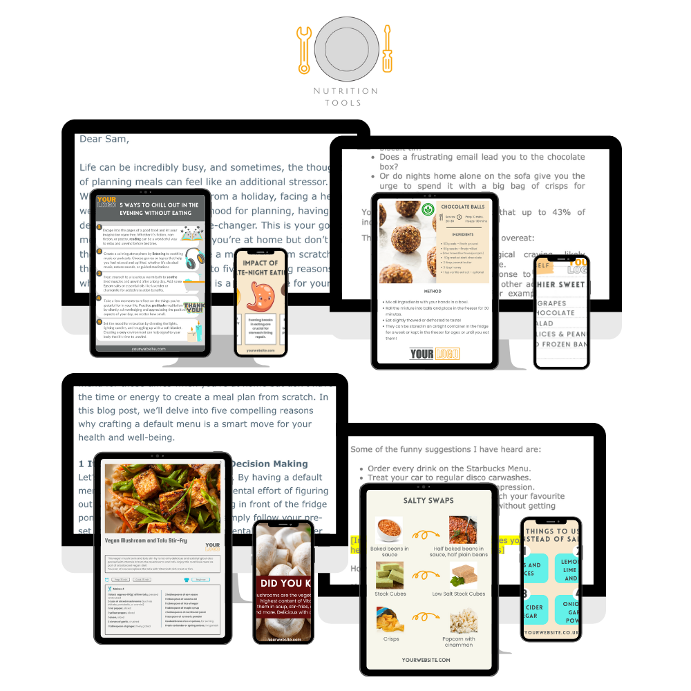 Monthly Nutrition Tools Bundle £10 OFF =  £19 per month
