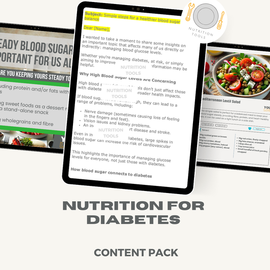 Nutrition for Diabetes Content Pack