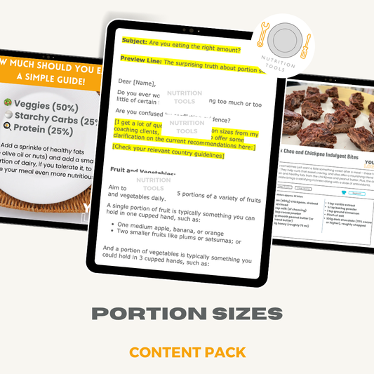 Portion Sizes Content Pack