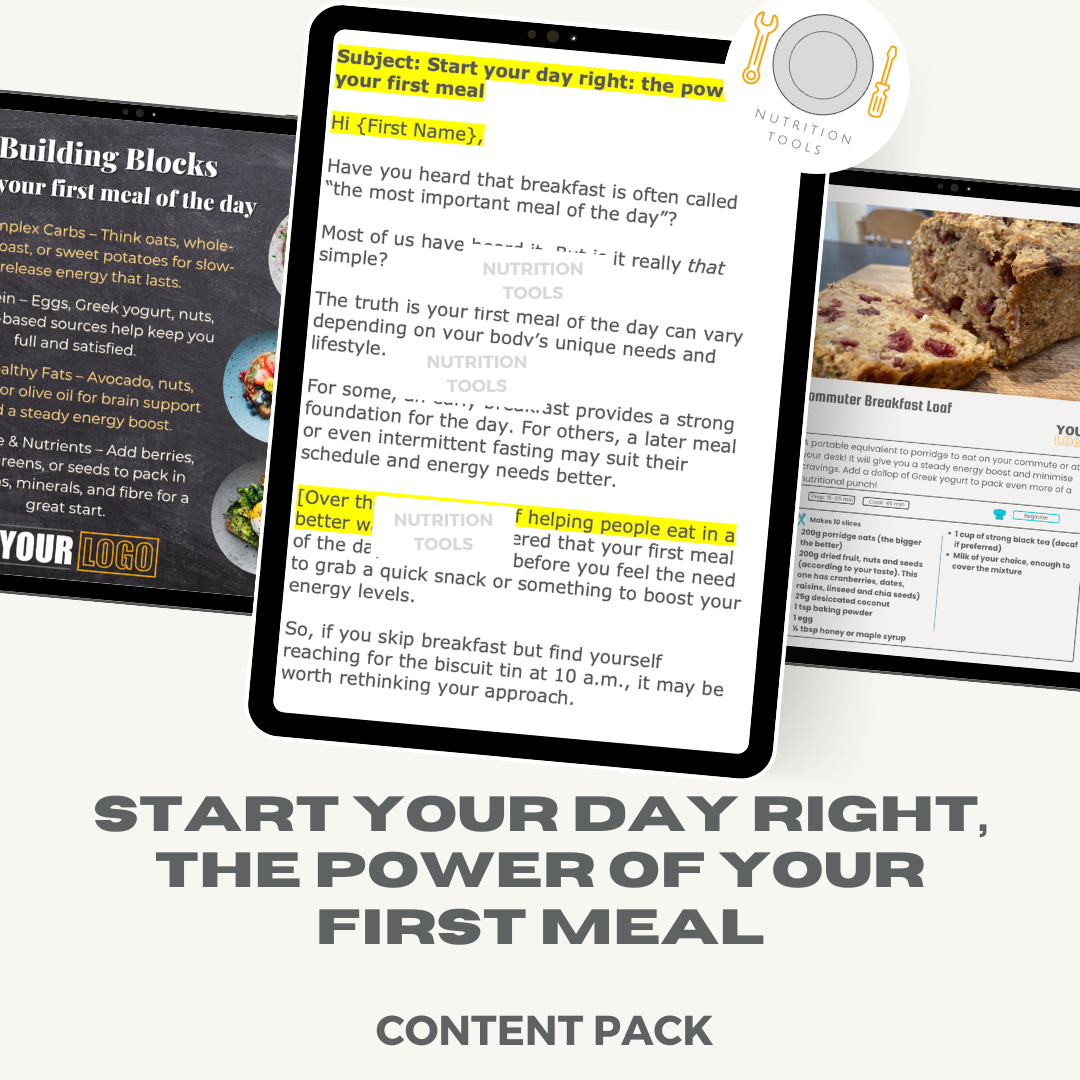 Start your day right, the power of the first meal