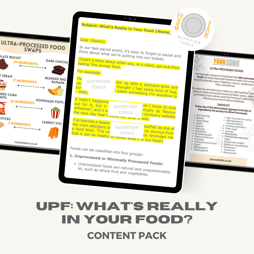 UPF: What's Really in Your Food? Content Pack